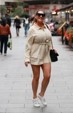 KELLY BROOK Leaves Heart Radio Studios in London 08/25/2020