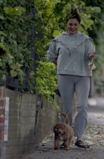 KELLY BROOK Out with Her Dog in Promrose Hill 08/22/2020