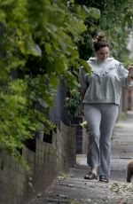 KELLY BROOK Out with Her Dog in Promrose Hill 08/22/2020