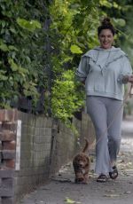 KELLY BROOK Out with Her Dog in Promrose Hill 08/22/2020