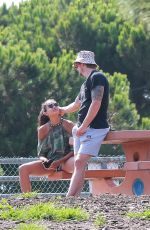 KELLY GALE and Joel Kinnaman at a Dog Park in Venice Beach 08/16/2020