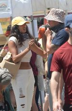 KELLY GALE at a Seafood Market in Santa Monica 08/02/2020