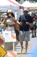 KELLY GALE at a Seafood Market in Santa Monica 08/02/2020
