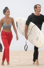 KELLY GALE Out at a Beach in Santa Monica 08/06/2020