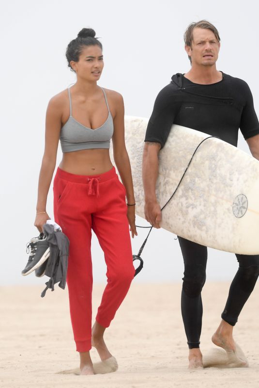 KELLY GALE Out at a Beach in Santa Monica 08/06/2020