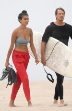 KELLY GALE Out at a Beach in Santa Monica 08/06/2020