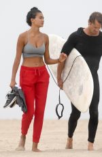 KELLY GALE Out at a Beach in Santa Monica 08/06/2020