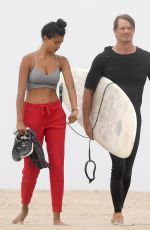 KELLY GALE Out at a Beach in Santa Monica 08/06/2020