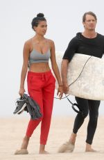 KELLY GALE Out at a Beach in Santa Monica 08/06/2020