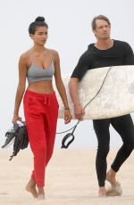 KELLY GALE Out at a Beach in Santa Monica 08/06/2020