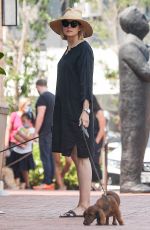 KELLY RUTHERFORD Out with Her Dog in Pacific Palisades 08/22/2020