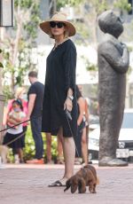 KELLY RUTHERFORD Out with Her Dog in Pacific Palisades 08/22/2020