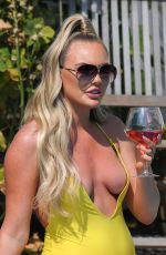KELSEY STRATFORD in Swimsuit on the Set of TOWIE in Essex 08/10/2020