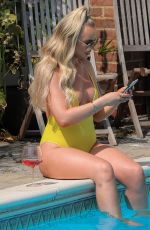 KELSEY STRATFORD in Swimsuit on the Set of TOWIE in Essex 08/10/2020