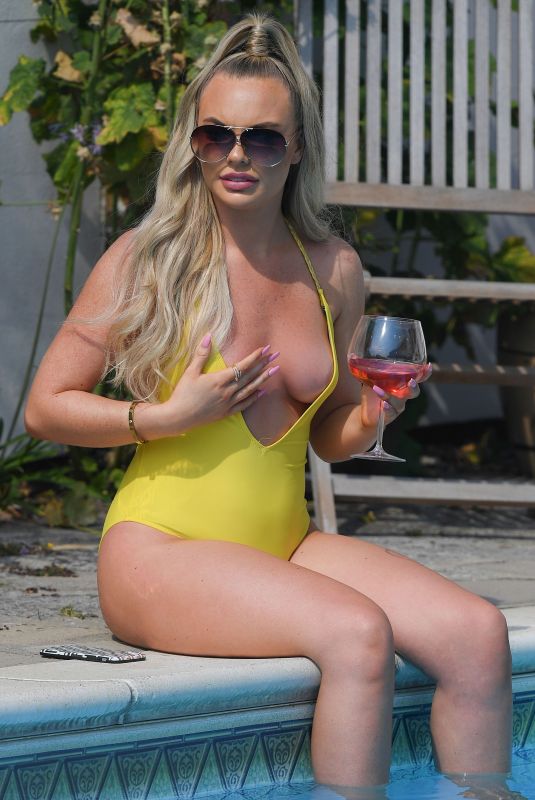 KELSEY STRATFORD in Swimsuit on the Set of TOWIE in Essex 08/10/2020