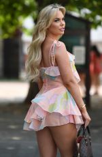 KELSEY STRATFORD on the Set of The Only Way is Essex 08/14/2020