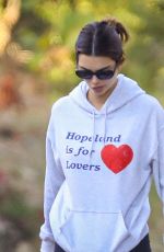 KENDALL JENNER Out Hiking with Her Dad Caitlyn Jenner in Malibu 08/01/2020