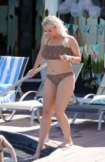 KERRY KATONA in Bikini at a Pool in Spain 08/27/2020