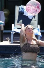 KERRY KATONA in Bikini at a Pool in Spain 08/27/2020