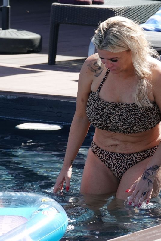 KERRY KATONA in Bikini at a Pool in Spain 08/27/2020