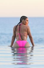 KIM KARDASHIAN in Bikini at KKW Beauty Photoshoot in Cabo San Lucas 08/23/2020