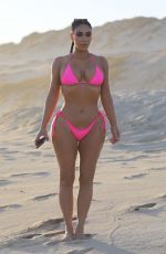KIM KARDASHIAN in Bikini at KKW Beauty Photoshoot in Cabo San Lucas 08/23/2020