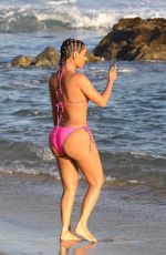 KIM KARDASHIAN in Bikini at KKW Beauty Photoshoot in Cabo San Lucas 08/23/2020