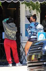 KOURTNEY KARDASHIAN and ADDISON RAE at Alfreds Coffee in Studio City 08/05/2020