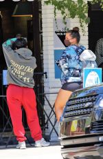KOURTNEY KARDASHIAN and ADDISON RAE at Alfreds Coffee in Studio City 08/05/2020