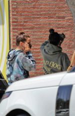 KOURTNEY KARDASHIAN and ADDISON RAE at Alfreds Coffee in Studio City 08/05/2020