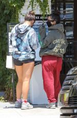 KOURTNEY KARDASHIAN and ADDISON RAE at Alfreds Coffee in Studio City 08/05/2020