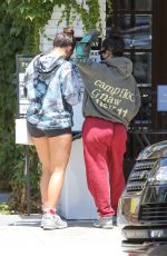 KOURTNEY KARDASHIAN and ADDISON RAE at Alfreds Coffee in Studio City 08/05/2020