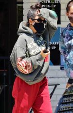 KOURTNEY KARDASHIAN and ADDISON RAE at Alfreds Coffee in Studio City 08/05/2020