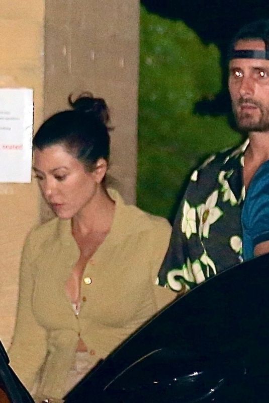 KOURTNEY KARDASHIAN and Scott Disick at Nobu in Malibu 08/28/2020