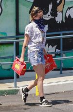 KRISTEN STEWART and DLAN MEYER Shopping at For Pets Only in Los Feliz 08/24/2020