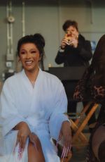 KYLIE JENNER on the Set of Cardi B and Megan Thee Stallion