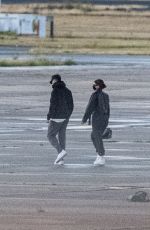 KYLIE JENNER, Zack Bia and Fai Khadra at Le Bourget Airport 08/28/2020