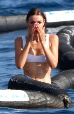 LARA LEITO in a White Bikini at a Beach in France 08/01/2020