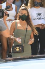 LARSA PIPPEN in Tight Dress at The Ivy in Beverly Hills 08/19/2020
