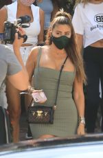 LARSA PIPPEN in Tight Dress at The Ivy in Beverly Hills 08/19/2020