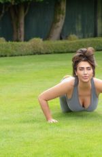 LAUREN GOODGER Workout at a Park in Essex 08/05/2020