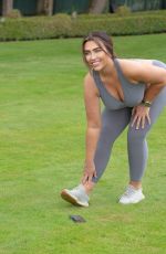 LAUREN GOODGER Workout at a Park in Essex 08/05/2020