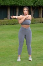 LAUREN GOODGER Workout at a Park in Essex 08/05/2020