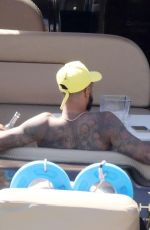 LEIGH-ANNE PINNOCK and Andre Gray at a Boat in Mykonos 08/05/2020