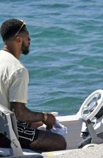 LEIGH-ANNE PINNOCK and Andre Gray at a Boat in Mykonos 08/05/2020
