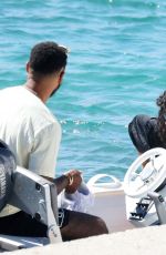 LEIGH-ANNE PINNOCK and Andre Gray at a Boat in Mykonos 08/05/2020