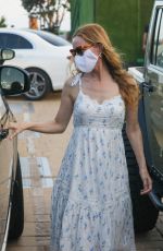 LESLIE MANN at Nobu in Malibu 08/23/2020