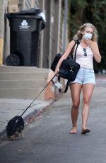LILI REINHART in Denim Shorts Out in Los Angeles 08/17/2020