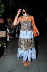 LILY ALLEN Out for Dinner with Friends in Mayfair 08/11/2020