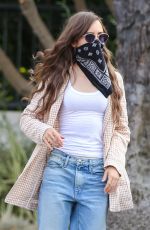 LILY COLLINS Out and About in Beverly Hills 08/21/2020